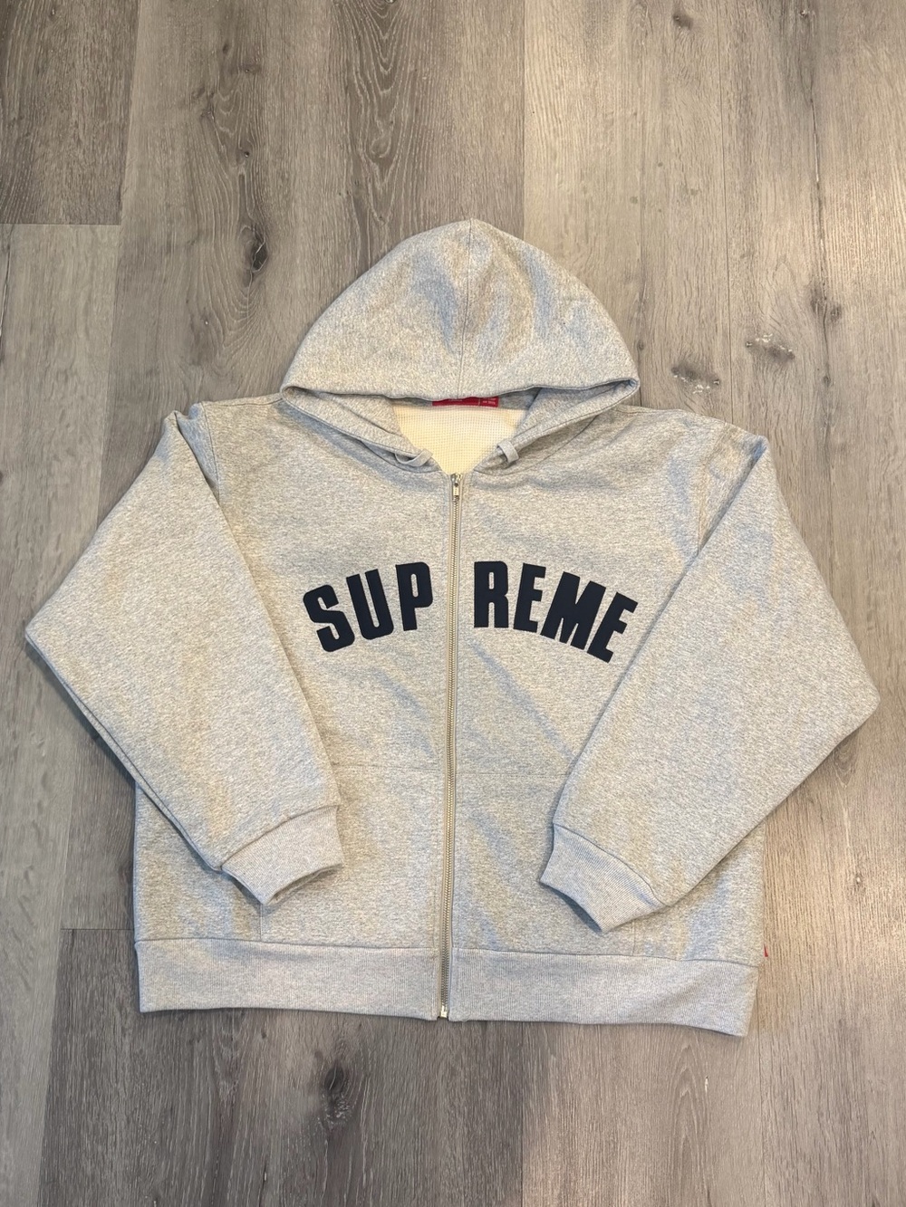 Thermal Zip Up “ Heather Grey/ Navy”